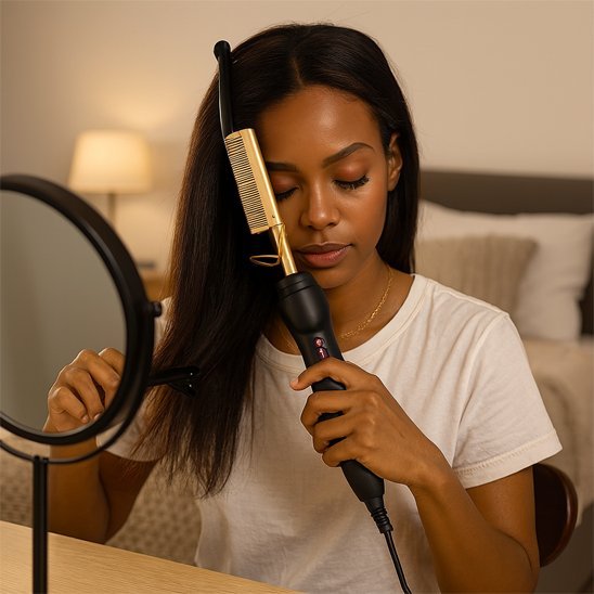 69.Peigne chauffant | DompteStyle - Beauté en soi