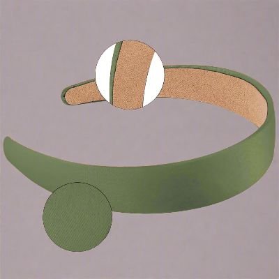Bandeau Cheveux - SilkBand™ - Vert - Beauté en soi