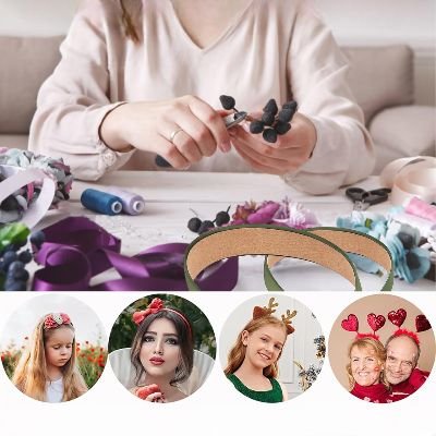 Bandeau Cheveux - SilkBand™ - Vert - Beauté en soi