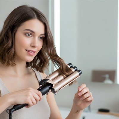 fer avec femme cheveux court