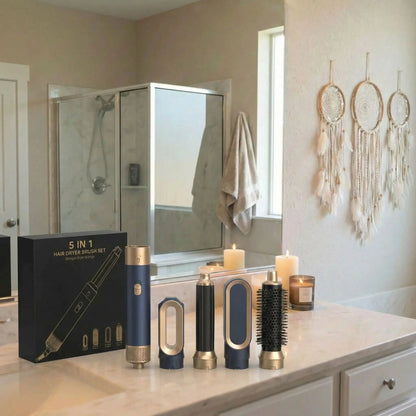 kit de seche cheveux dans salle de bain