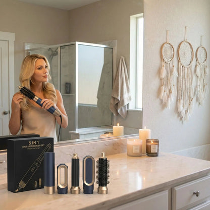 5 en 1 sèche - cheveux miroir